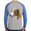 Mens Full Color PosiCharge Long Sleeve Tri Blend Wicking Raglan Tee Thumbnail