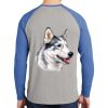 Mens Full Color PosiCharge Long Sleeve Tri Blend Wicking Raglan Tee Thumbnail