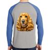 Mens Full Color PosiCharge Long Sleeve Tri Blend Wicking Raglan Tee Thumbnail