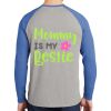 Mens Full Color PosiCharge Long Sleeve Tri Blend Wicking Raglan Tee Thumbnail