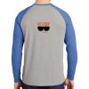 Mens Full Color PosiCharge Long Sleeve Tri Blend Wicking Raglan Tee Thumbnail