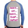 Mens Full Color PosiCharge Long Sleeve Tri Blend Wicking Raglan Tee Thumbnail