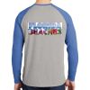 Mens Full Color PosiCharge Long Sleeve Tri Blend Wicking Raglan Tee Thumbnail