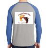 Mens Full Color PosiCharge Long Sleeve Tri Blend Wicking Raglan Tee Thumbnail