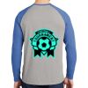 Mens Full Color PosiCharge Long Sleeve Tri Blend Wicking Raglan Tee Thumbnail