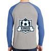 Mens Full Color PosiCharge Long Sleeve Tri Blend Wicking Raglan Tee Thumbnail