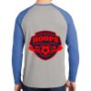 Mens Full Color PosiCharge Long Sleeve Tri Blend Wicking Raglan Tee Thumbnail