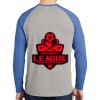 Mens Full Color PosiCharge Long Sleeve Tri Blend Wicking Raglan Tee Thumbnail
