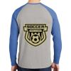 Mens Full Color PosiCharge Long Sleeve Tri Blend Wicking Raglan Tee Thumbnail