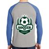 Mens Full Color PosiCharge Long Sleeve Tri Blend Wicking Raglan Tee Thumbnail
