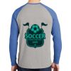 Mens Full Color PosiCharge Long Sleeve Tri Blend Wicking Raglan Tee Thumbnail