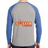 Mens Full Color PosiCharge Long Sleeve Tri Blend Wicking Raglan Tee Thumbnail