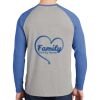 Mens Full Color PosiCharge Long Sleeve Tri Blend Wicking Raglan Tee Thumbnail