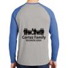 Mens Full Color PosiCharge Long Sleeve Tri Blend Wicking Raglan Tee Thumbnail