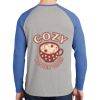 Mens Full Color PosiCharge Long Sleeve Tri Blend Wicking Raglan Tee Thumbnail