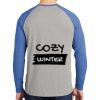 Mens Full Color PosiCharge Long Sleeve Tri Blend Wicking Raglan Tee Thumbnail