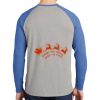 Mens Full Color PosiCharge Long Sleeve Tri Blend Wicking Raglan Tee Thumbnail