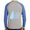 Mens Full Color PosiCharge Long Sleeve Tri Blend Wicking Raglan Tee Thumbnail