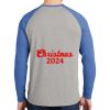 Mens Full Color PosiCharge Long Sleeve Tri Blend Wicking Raglan Tee Thumbnail
