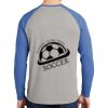 Mens Full Color PosiCharge Long Sleeve Tri Blend Wicking Raglan Tee Thumbnail
