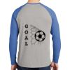 Mens Full Color PosiCharge Long Sleeve Tri Blend Wicking Raglan Tee Thumbnail