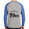 Mens Full Color PosiCharge Long Sleeve Tri Blend Wicking Raglan Tee Thumbnail