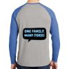 Mens Full Color PosiCharge Long Sleeve Tri Blend Wicking Raglan Tee Thumbnail