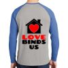 Mens Full Color PosiCharge Long Sleeve Tri Blend Wicking Raglan Tee Thumbnail