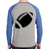 Mens Full Color PosiCharge Long Sleeve Tri Blend Wicking Raglan Tee Thumbnail