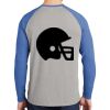Mens Full Color PosiCharge Long Sleeve Tri Blend Wicking Raglan Tee Thumbnail