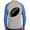 Mens Full Color PosiCharge Long Sleeve Tri Blend Wicking Raglan Tee Thumbnail