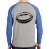 Mens Full Color PosiCharge Long Sleeve Tri Blend Wicking Raglan Tee Thumbnail