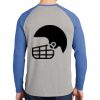 Mens Full Color PosiCharge Long Sleeve Tri Blend Wicking Raglan Tee Thumbnail