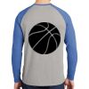 Mens Full Color PosiCharge Long Sleeve Tri Blend Wicking Raglan Tee Thumbnail