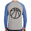 Mens Full Color PosiCharge Long Sleeve Tri Blend Wicking Raglan Tee Thumbnail