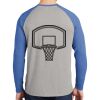 Mens Full Color PosiCharge Long Sleeve Tri Blend Wicking Raglan Tee Thumbnail
