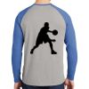 Mens Full Color PosiCharge Long Sleeve Tri Blend Wicking Raglan Tee Thumbnail
