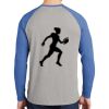 Mens Full Color PosiCharge Long Sleeve Tri Blend Wicking Raglan Tee Thumbnail