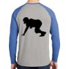 Mens Full Color PosiCharge Long Sleeve Tri Blend Wicking Raglan Tee Thumbnail
