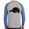 Mens Full Color PosiCharge Long Sleeve Tri Blend Wicking Raglan Tee Thumbnail
