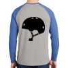 Mens Full Color PosiCharge Long Sleeve Tri Blend Wicking Raglan Tee Thumbnail