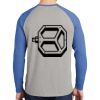Mens Full Color PosiCharge Long Sleeve Tri Blend Wicking Raglan Tee Thumbnail