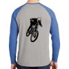 Mens Full Color PosiCharge Long Sleeve Tri Blend Wicking Raglan Tee Thumbnail