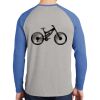 Mens Full Color PosiCharge Long Sleeve Tri Blend Wicking Raglan Tee Thumbnail