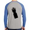 Mens Full Color PosiCharge Long Sleeve Tri Blend Wicking Raglan Tee Thumbnail