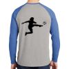 Mens Full Color PosiCharge Long Sleeve Tri Blend Wicking Raglan Tee Thumbnail