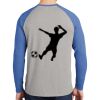 Mens Full Color PosiCharge Long Sleeve Tri Blend Wicking Raglan Tee Thumbnail
