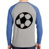 Mens Full Color PosiCharge Long Sleeve Tri Blend Wicking Raglan Tee Thumbnail