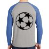 Mens Full Color PosiCharge Long Sleeve Tri Blend Wicking Raglan Tee Thumbnail