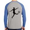 Mens Full Color PosiCharge Long Sleeve Tri Blend Wicking Raglan Tee Thumbnail